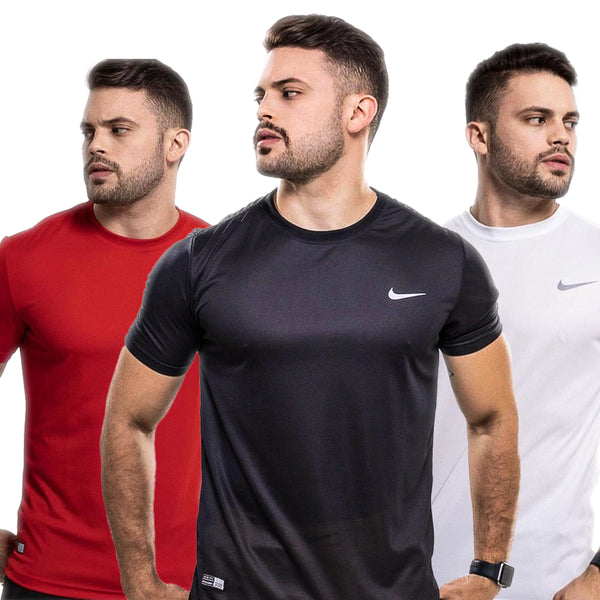 4 Camisetas Nike Dry Fit - Logo Refletiva