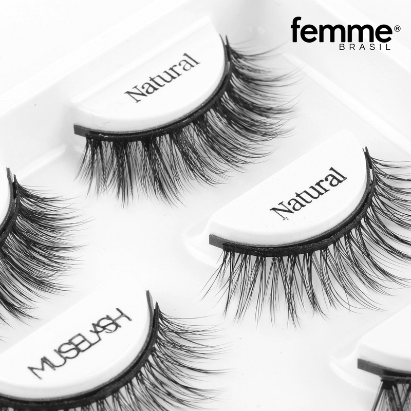 Eyelash® - 10 Pares de Cílios Magnéticos Reutilizáveis + 5 Brindes