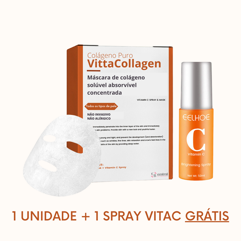 Máscara VittaCollagen + Spray VitaC GRÁTIS