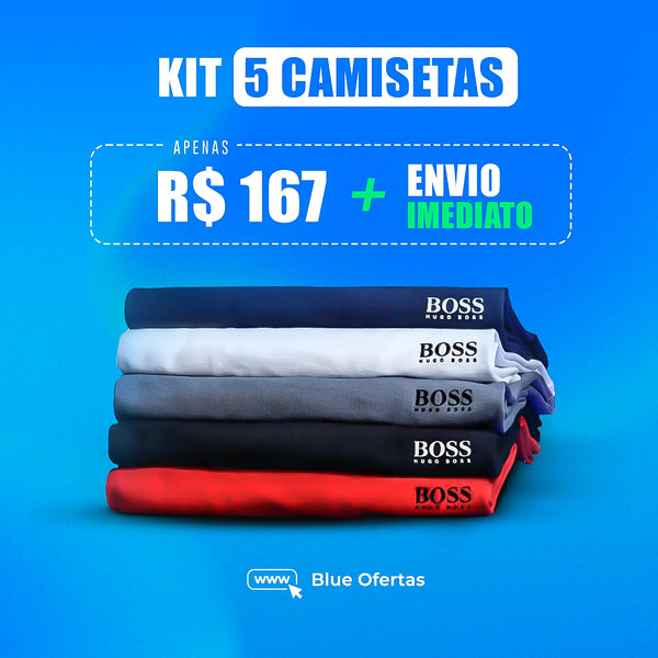 Kit 5 Camisas H. Boss - Pague 3 Leve 5