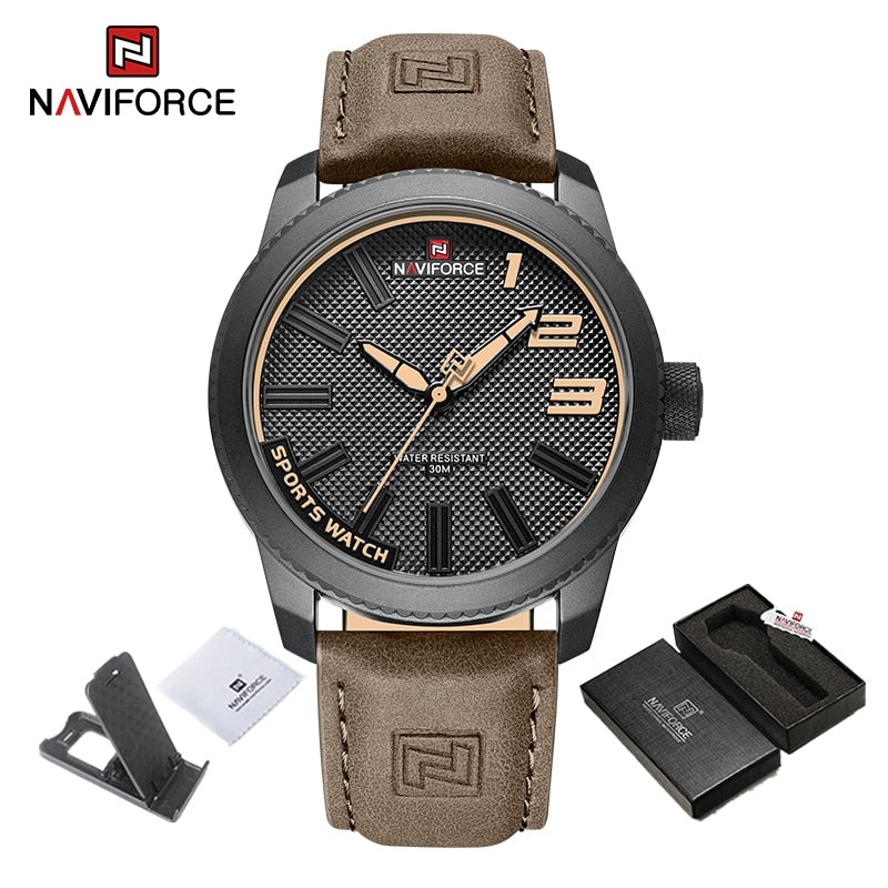 NAVIFORCE CONCEPT - Relógio de Quartzo Masculino À Prova D'água