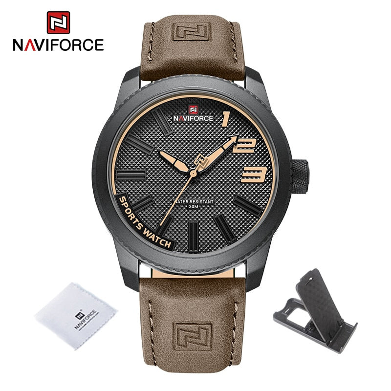 NAVIFORCE CONCEPT - Relógio de Quartzo Masculino À Prova D'água