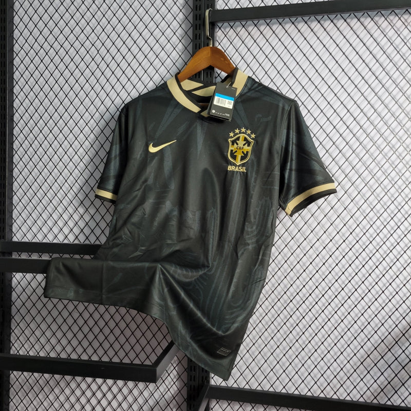 Camisa da Seleção Brasileira - Preto e Dourada