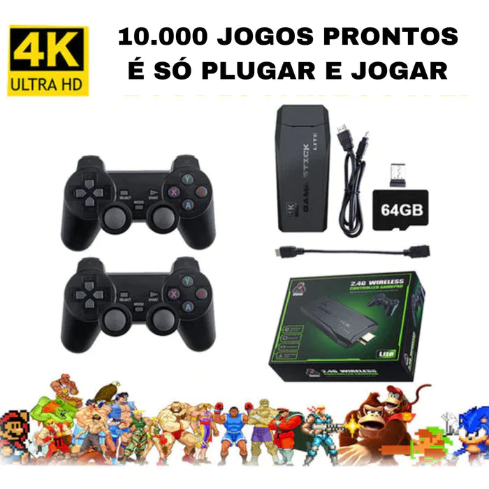 Vídeo Game Retrô Ultra - 10.000 Jogos 4K